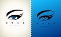 Eyes logo vector. Ophthalmologic clinic design. Royalty Free Stock Photo